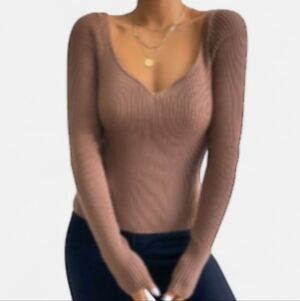 Sweetheart Neck Sweater